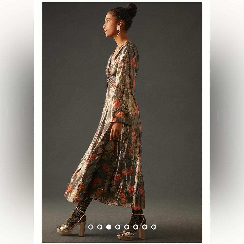 Anthropologie Caballero Deep V-Neck Maxi Dress - Picture 5 of 16